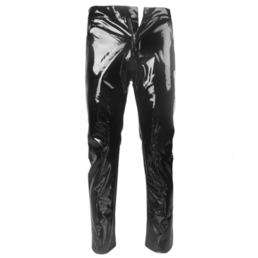 Shiny PVC Latex Trousers Men M - Sewing Latex ulasan dan harga
