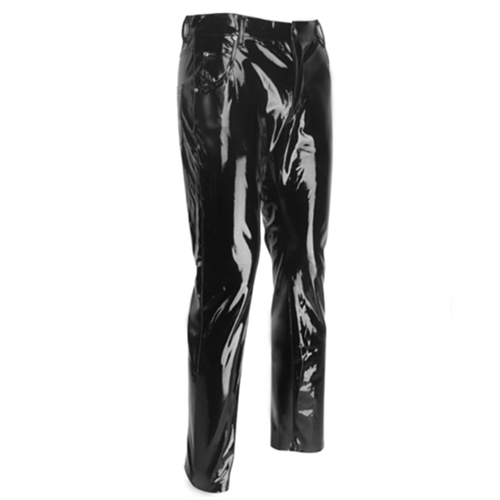 Shiny PVC Latex Trousers Men M - Sewing Latex ulasan dan harga