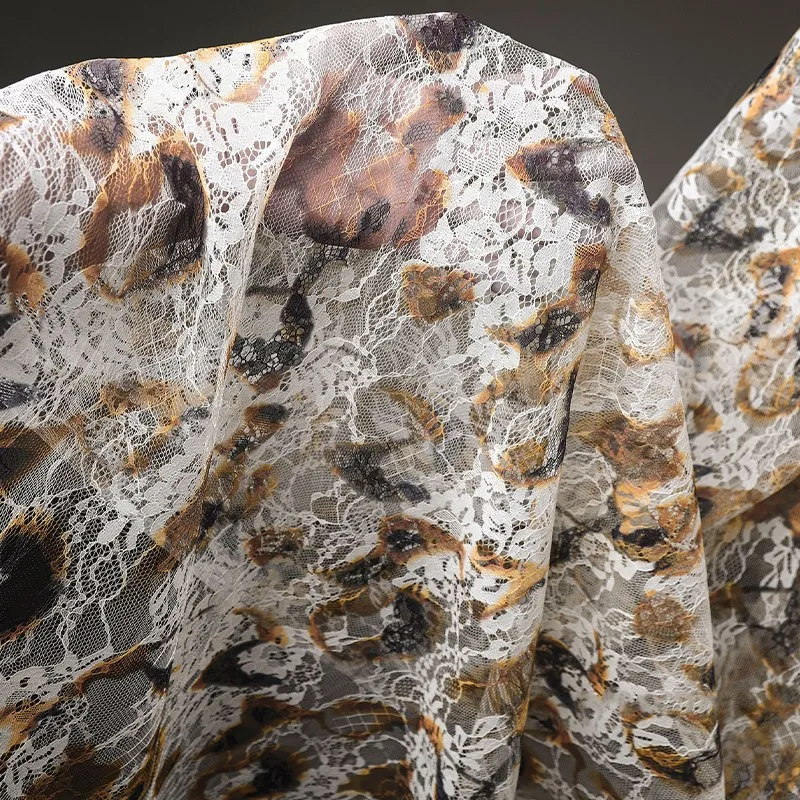 50Cm Retro French Lace Print C - Sewing Batik Fabric ulasan dan harga