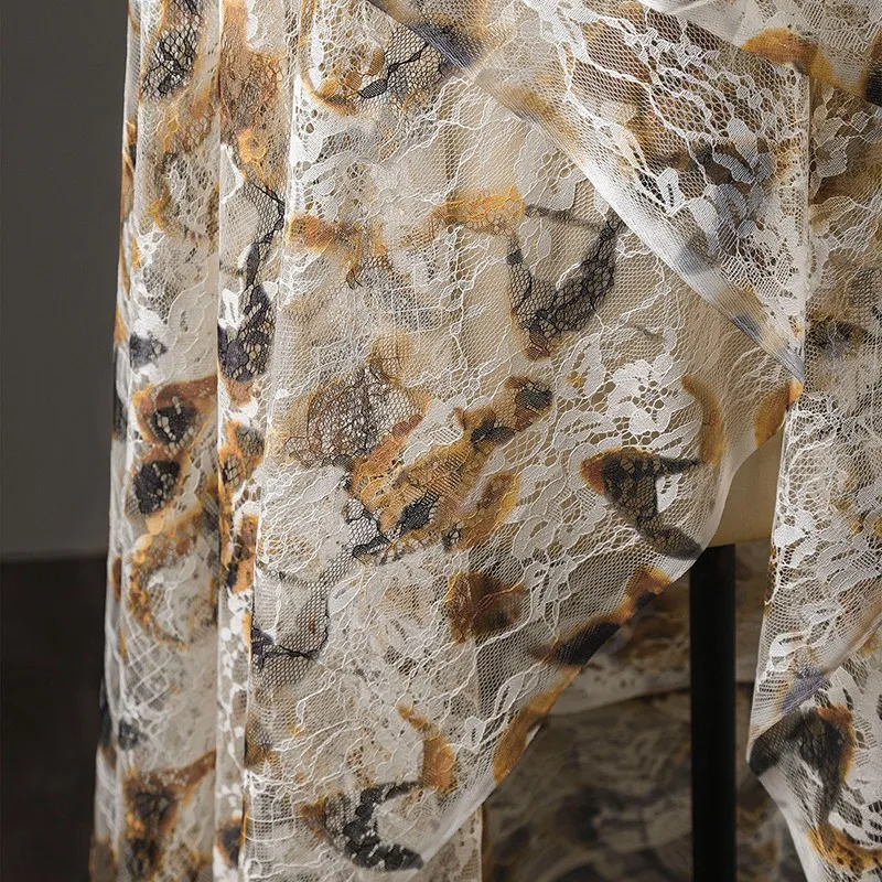 50Cm Retro French Lace Print C - Sewing Batik Fabric ulasan dan harga